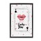 Stupell Industries Lucky You Playing Card Floating Frame Design by LSR Design Studio